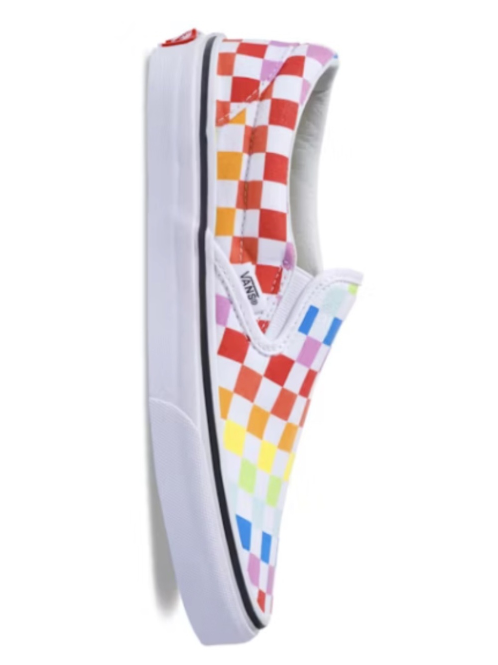 Vans | Classic Slip-On Rainbow Checkerboard Sneakers